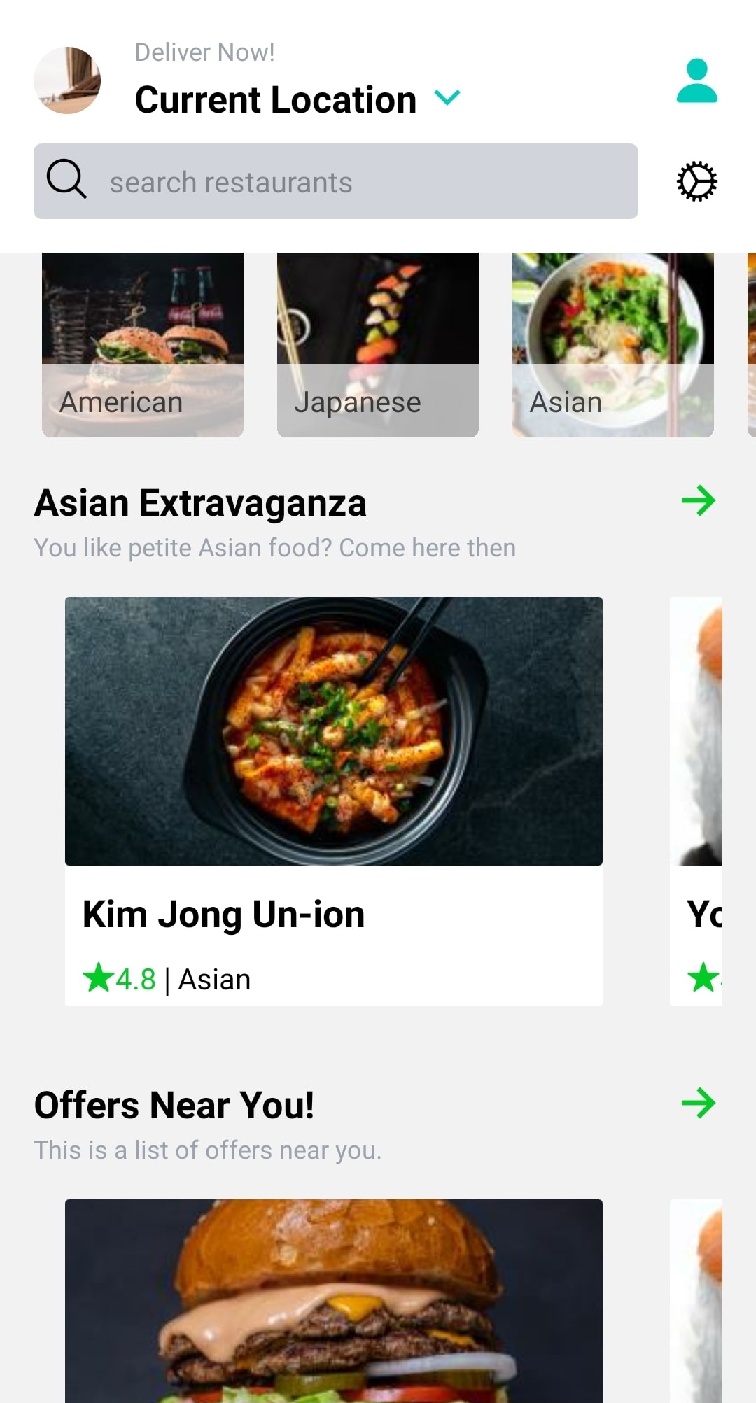 react native deliveroo clone