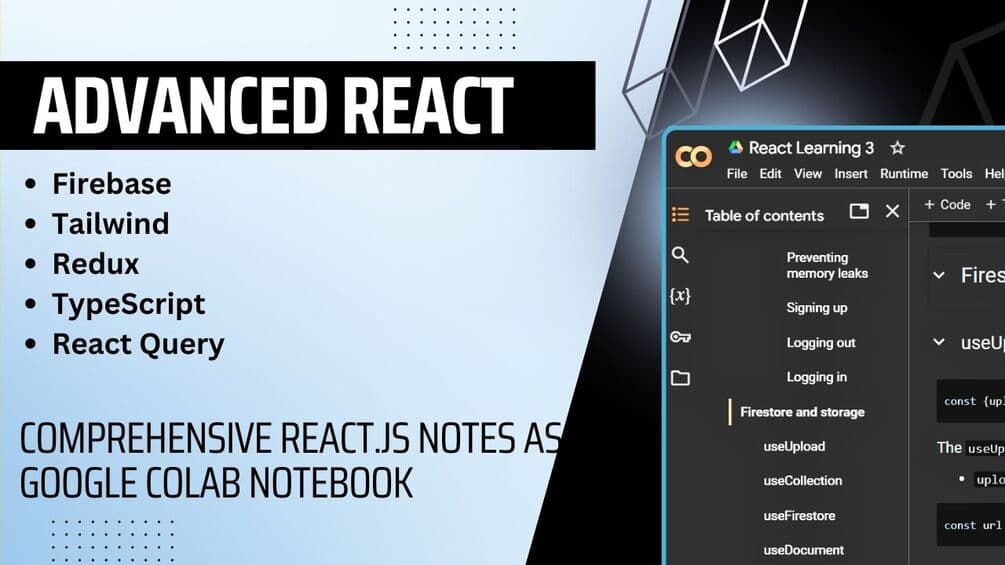 Learn Advanced React: Online Coding Notebook