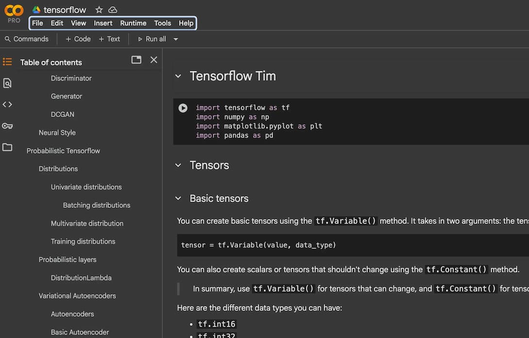 TensorFlow 2 Mastery - 1 Jupyter/Colab Python Coding Notebook