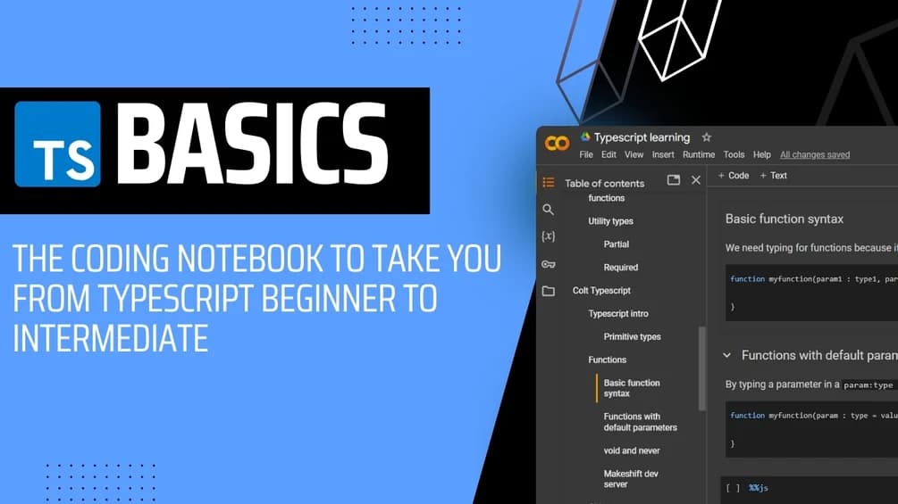 Learn TypeScript Fundamentals: Comprehensive Coding Notebook